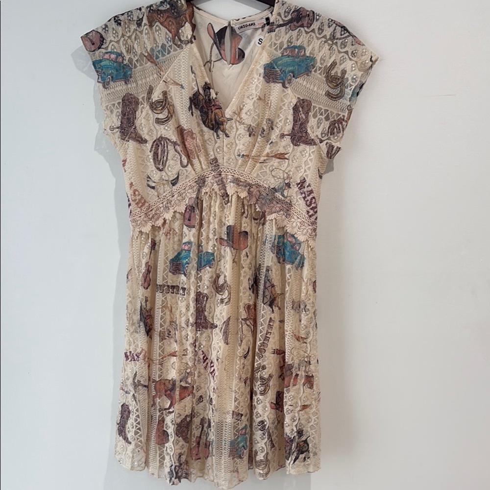 Women's Multicolor Printed Dress